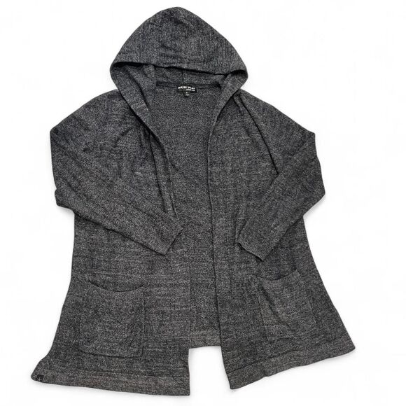 Cozy Soft Barefoot Dreams CozyChic Lite Hooded Cardigan Sweater - Picture 2 of 6